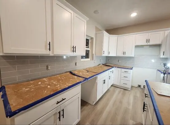 Modern kitchen renovation in Omaha home