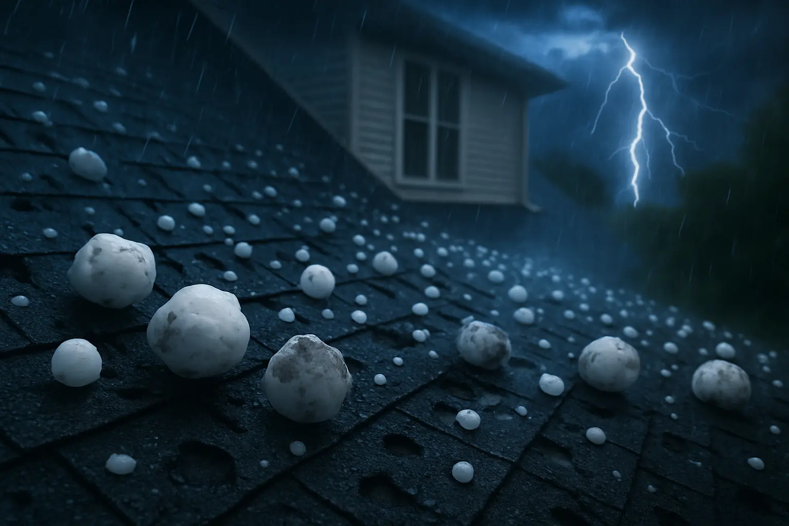 Hail damage identification guide for roofs and siding in Omaha