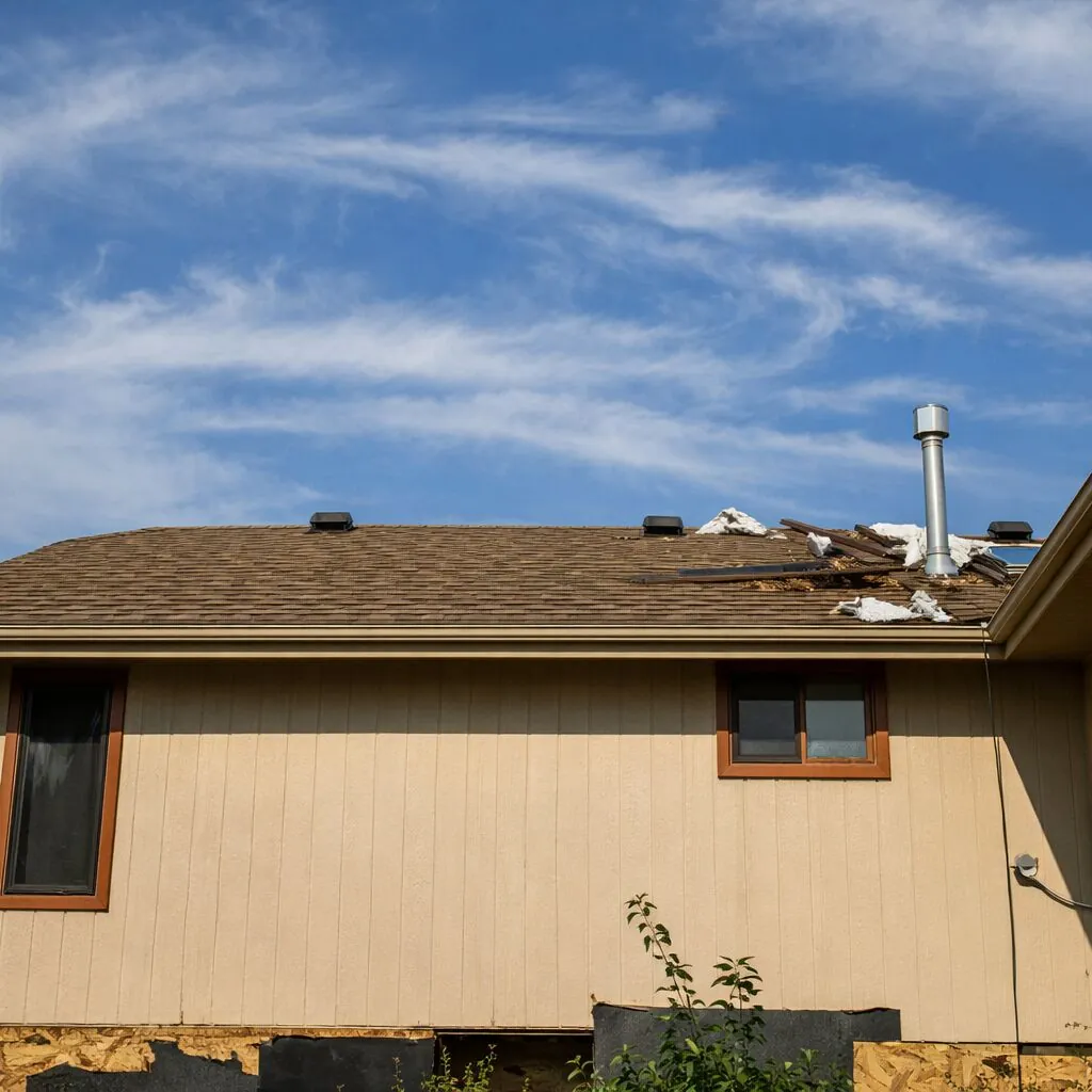 New asphalt shingle roof installation on Omaha residential home